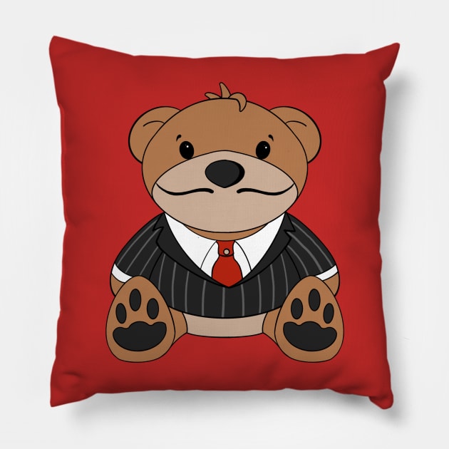Salvador Dali Teddy Bear Pillow by Alisha Ober Designs