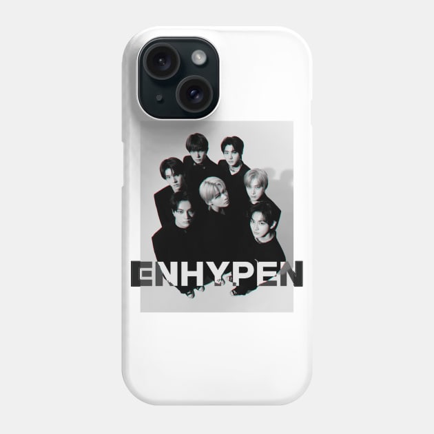 ENHYPEN Group photo with Logo Phone Case by bixxbite