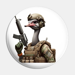 Tactical Ostrich Pin