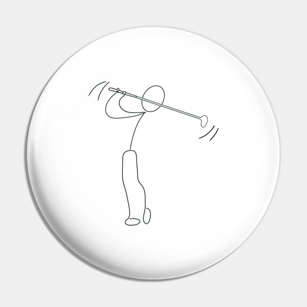 Golf doodle Pin by pepques