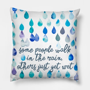 Walk in the rain Pillow