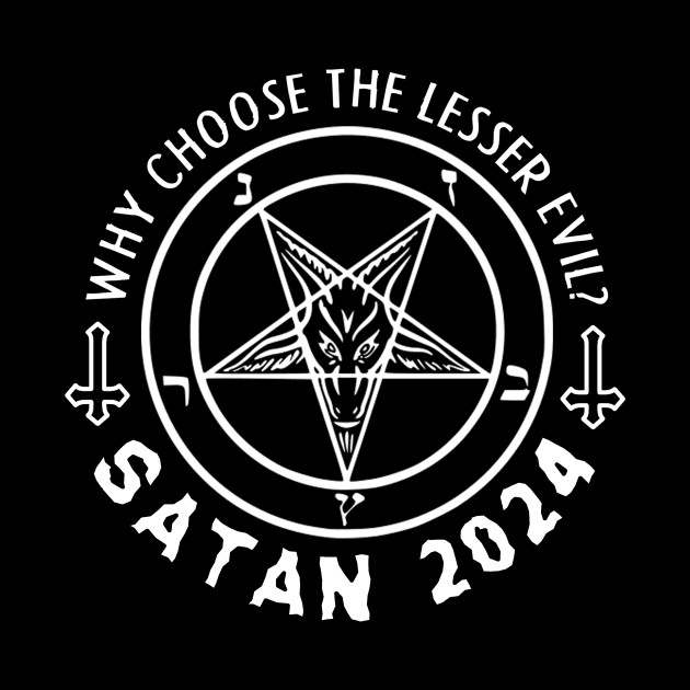 SATAN 2024 (white) by Apocalyptopia