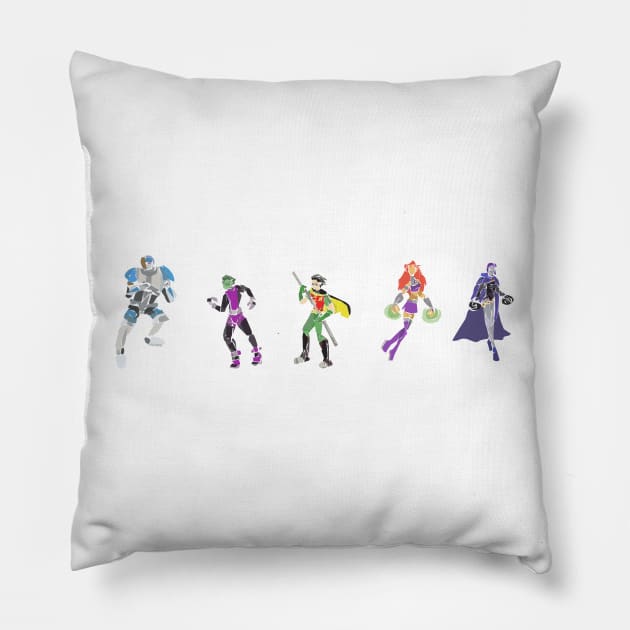 Teen Titans Pillow by Newtegan