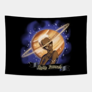 African American Woman and Saturn Tapestry
