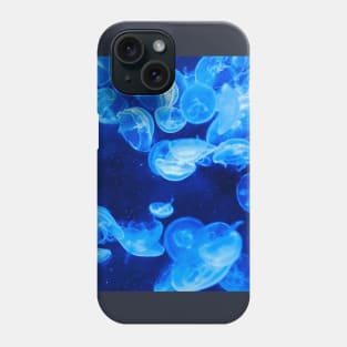 blue ocean waves view Phone Case