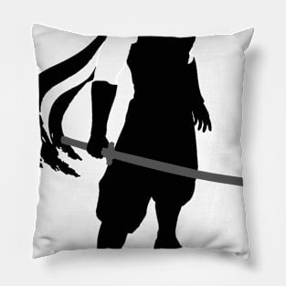 Ninja Gaiden Ryu Stance Silhouette Pillow