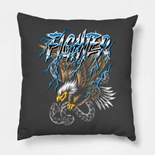 eagle fight Pillow