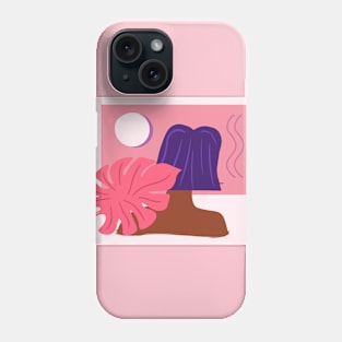 tropical pink paradise Phone Case