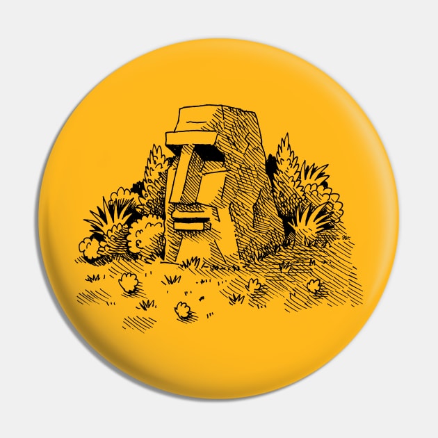 Easter-island Pin by awcomix