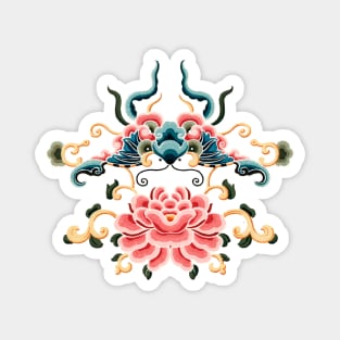 Floral Dragon Magnet