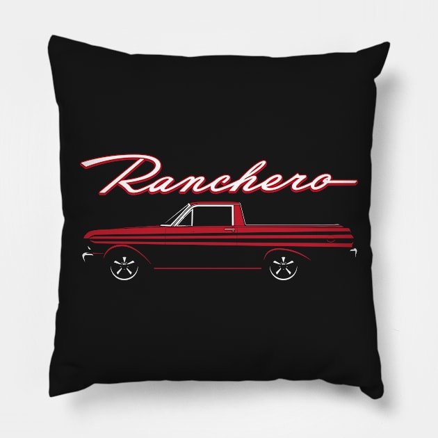 64-65 Red Ranchero Pillow by BriteDesign