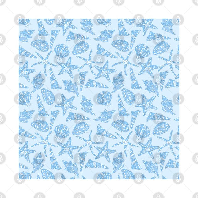 Underwater pattern #4 blue by GreekTavern
