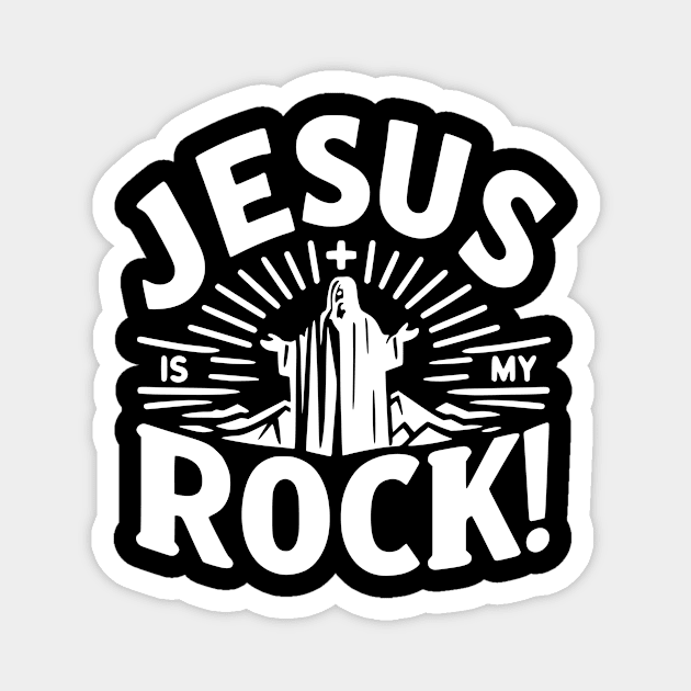 Jesus is My Rock Magnet by Frank Ring