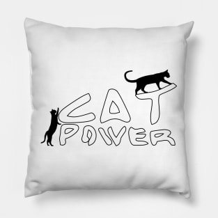 Cat power Pillow