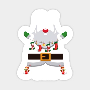 Chef Claus Santa Christmas Costume Pajama Magnet