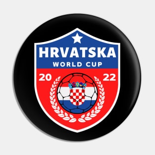 Hrvatska Football Pin