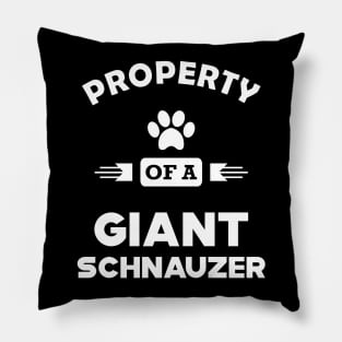 Giant Schnauzer - Property of a giant schnauzer Pillow