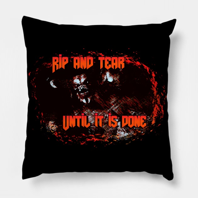 Baron of the hell Pillow by Cybertrunk