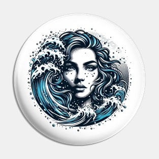 Celtic Goddess of Water Pin