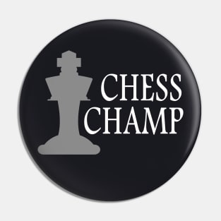 Chess Champ Chessplayer Gift Pin