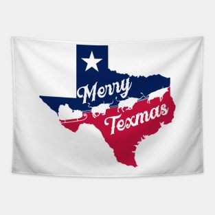 Merry Texmas - Flying Santa Tapestry