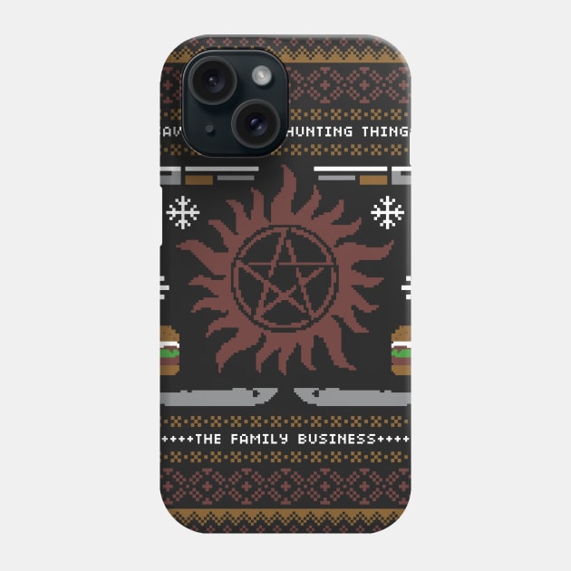 Winchester Ugly Sweater Phone Case by Arinesart