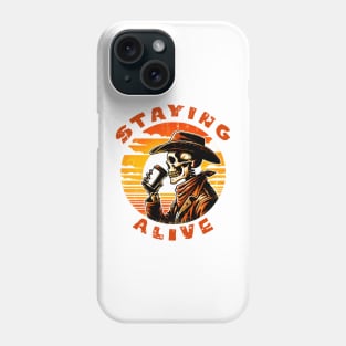 Staying Alive Coffee T-Shirt Phone Case
