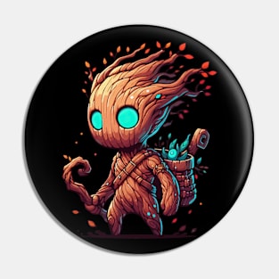 Forest Tree Spirit Mage Wizard Pin