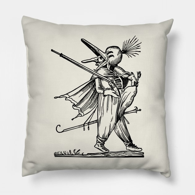 Grotesque #55 The Drolatic Dreams of Pantagruel (1565) Pillow by n23tees