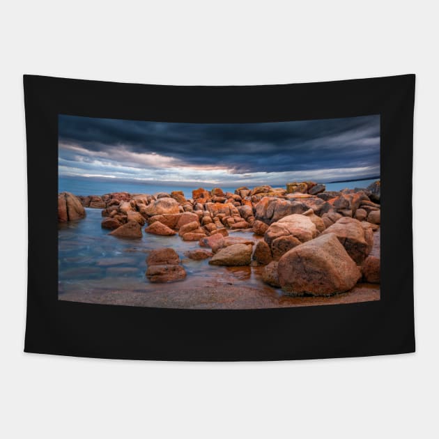 Rocks, Richardsons Beach Tapestry by johno60