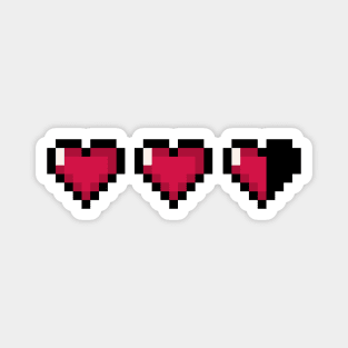 Video Game Hearts – Almost Full Health Magnet