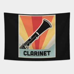 CLARINET | Vintage Style Marching Band Poster Tapestry