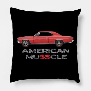 american muscle-Red Pillow