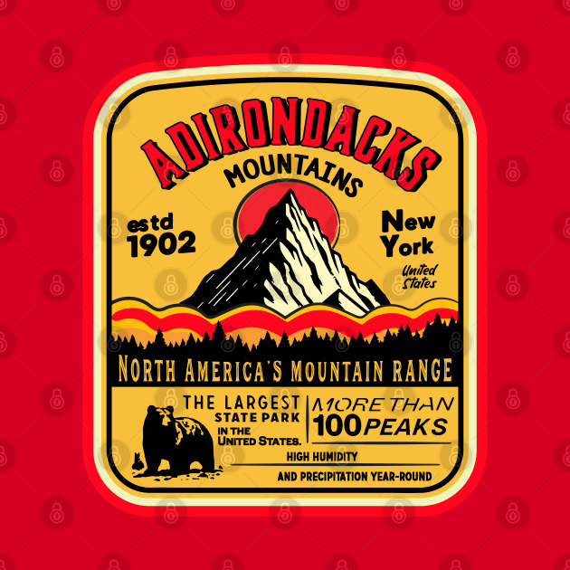 Adirondack Mountains (ADK) Aged Look by Alexander Luminova