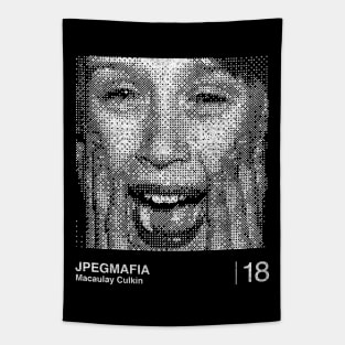 JPEGMafia / Minimalist Graphic Fan Artwork Design Tapestry