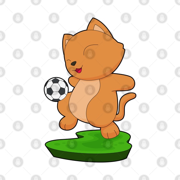 Cat Soccer player Soccer by Markus Schnabel