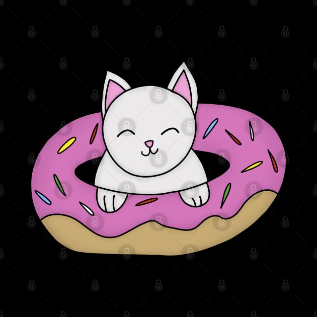 Cat and Donut by pako-valor