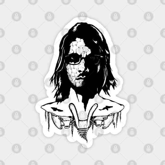 Steven Wilson Portrait Art Magnet by surmind