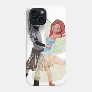 Dancing fairy and elf - transparent background Phone Case