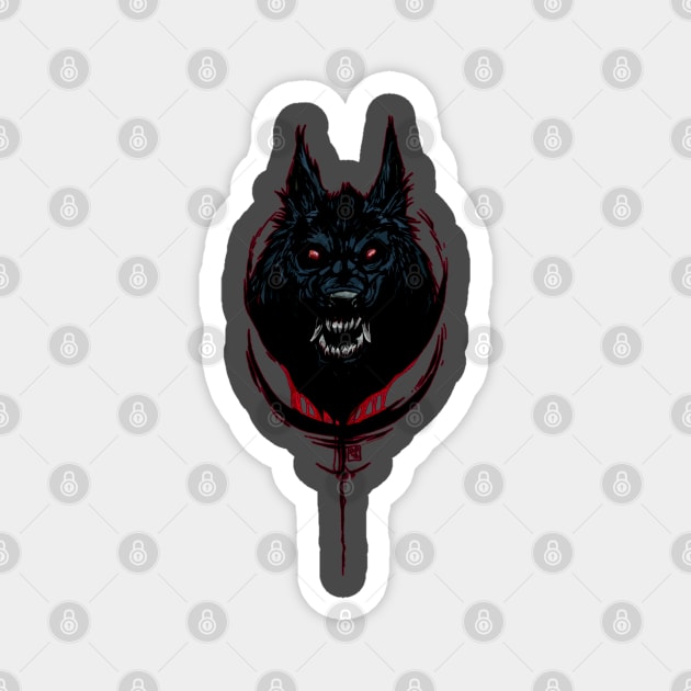 Lunar Eclipse Werewolf Magnet by drakhenliche