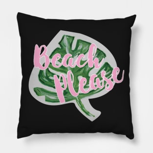 Beach Please Monstera Leaf- Cute Stickers-Phone Cases-Stationery Pillow