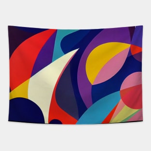 Abstract Geometry Retro 70s Tapestry