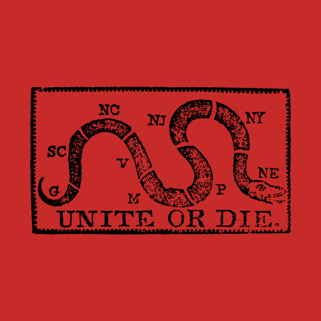 1774 Unite or Die by historicimage