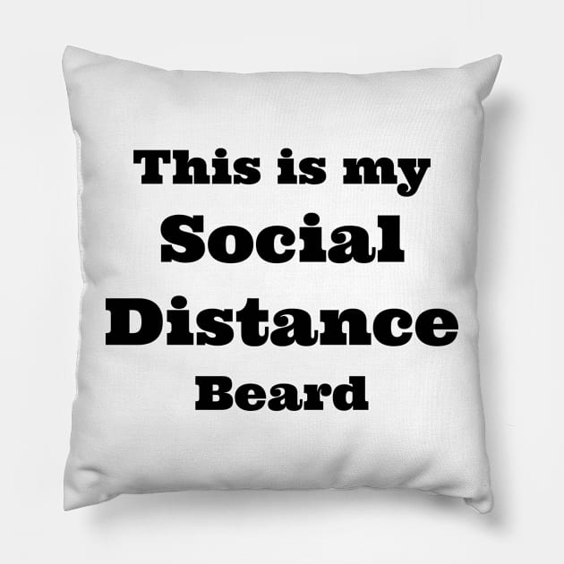 social distance beard Pillow by B'Chin Beards