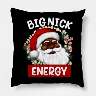 Big Nick Santa Energy Retro Santa Xmas Christmas Trendy 2022 tee Pillow