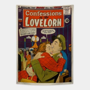 Vintage Confessions of the Lovelorn Cover Tapestry