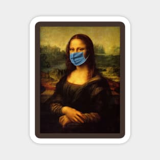 Mona Lisa with a Mask Magnet