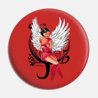 Red Angel Pin