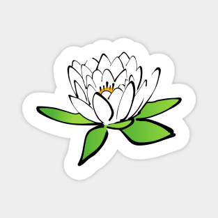 Lotus Flower Design Magnet