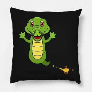 Cute Crocodile Ghost and Flying Pillow